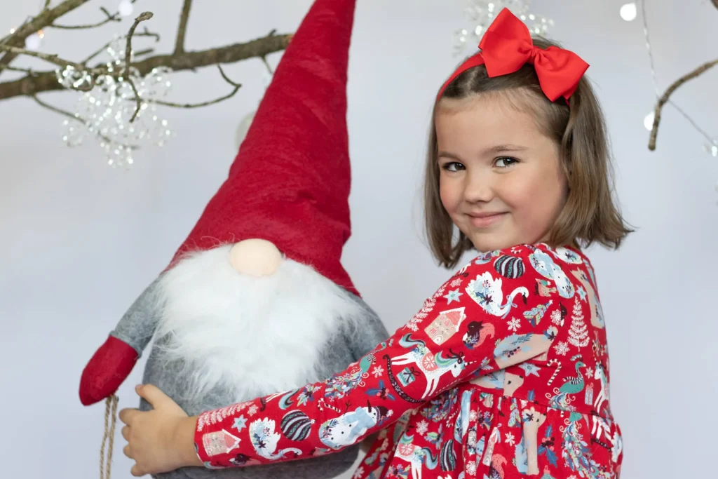 fotografia infantil profesional navideña en estudio