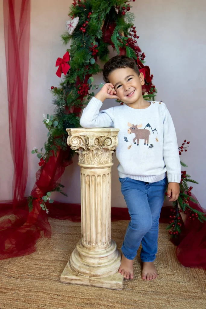 fotografia infantil sesion de navidad