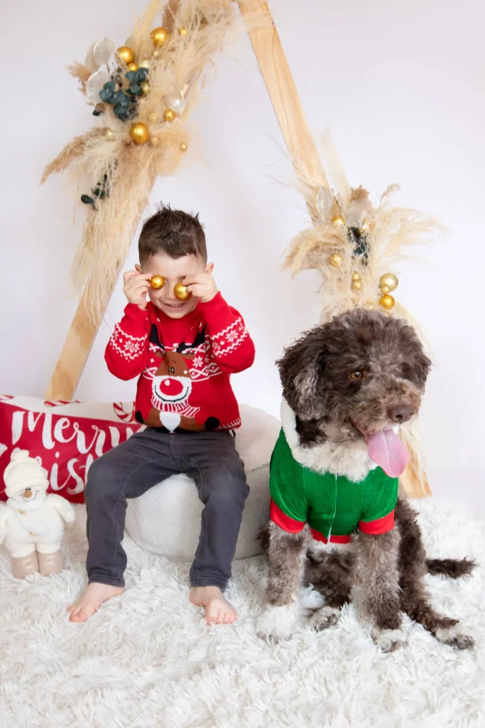 fotografia infantil y mascotas sesiones navidad