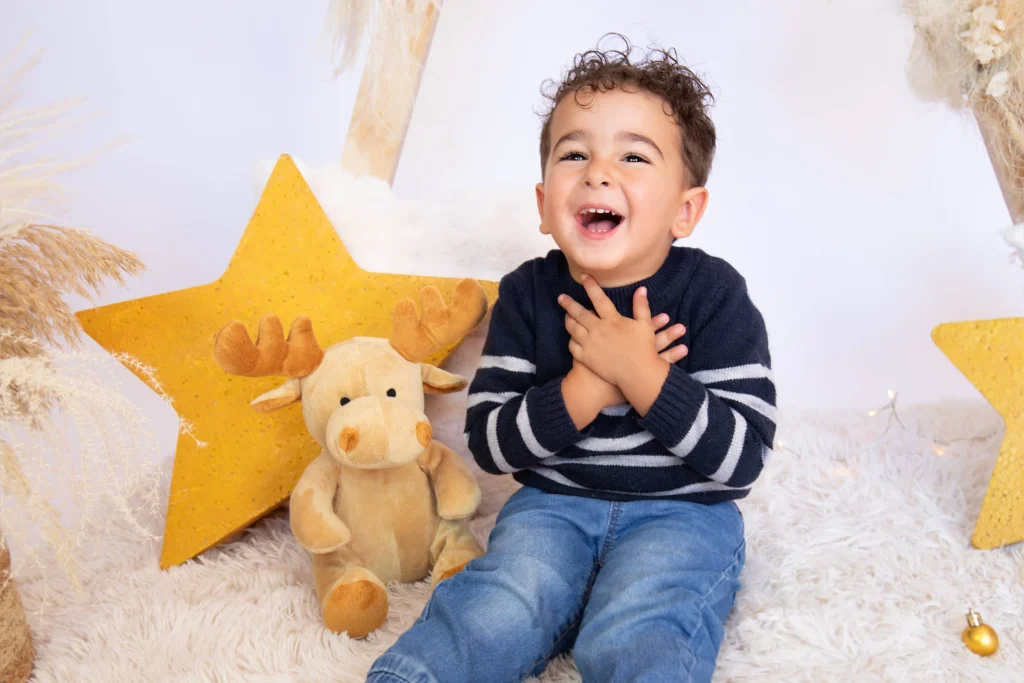 sesion infantil navideña niño 4 años