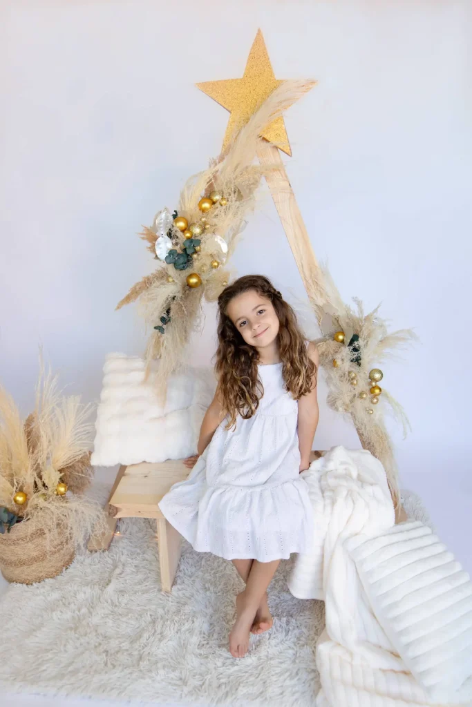 sesion navidad infantil con decorado