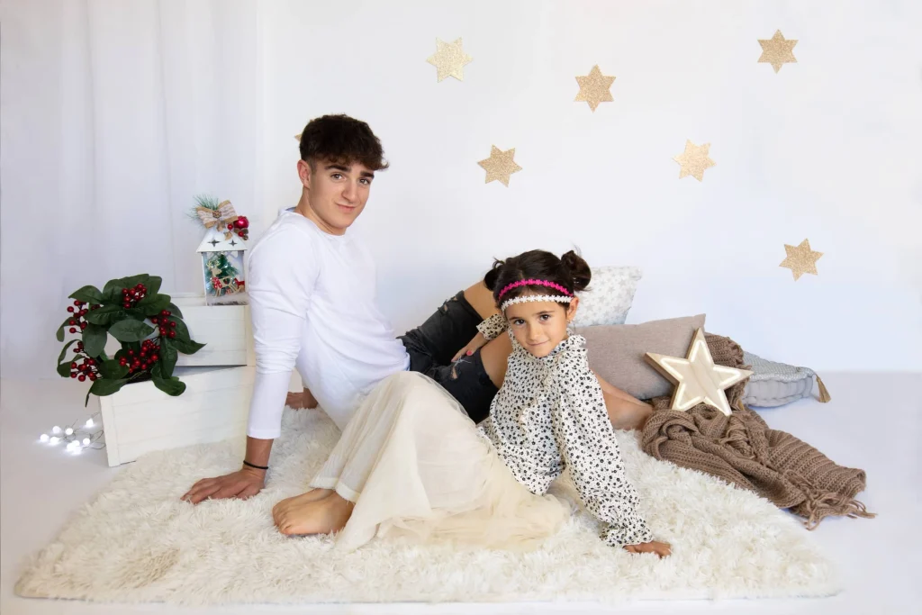 sesiones fotografia navidad hermanos bages