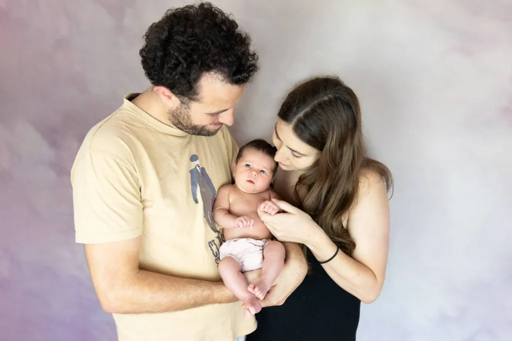 sesion fotografica bebe familia