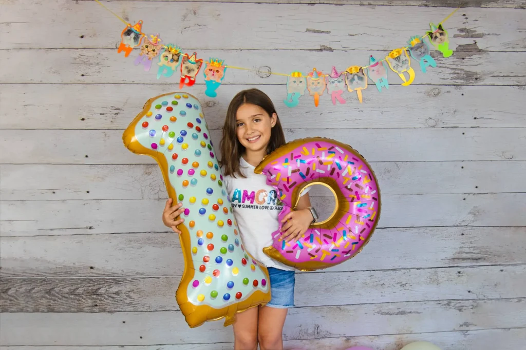 sesión de fotos de cumpleaños
