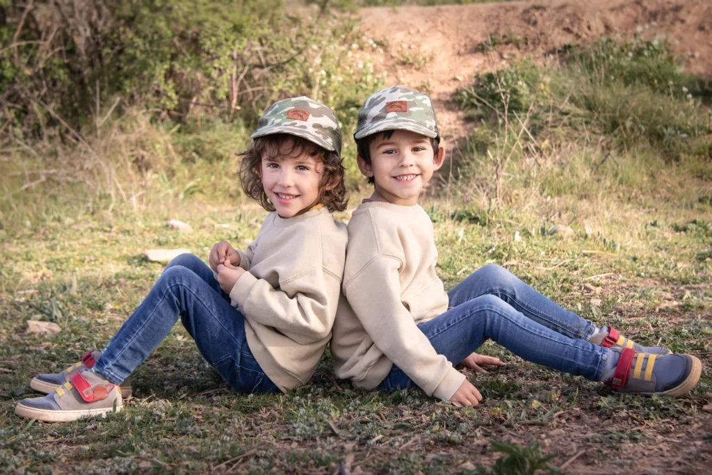 reportaje infantil de gemelos en el Bages
